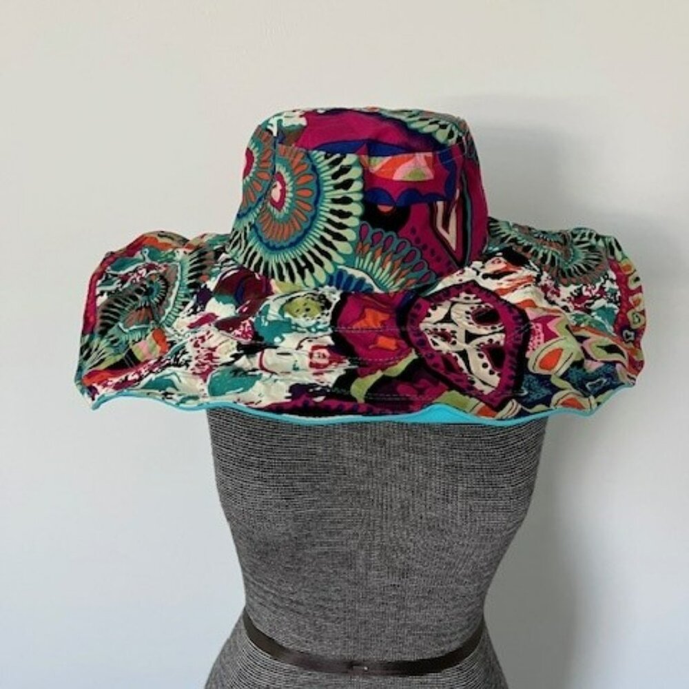 🌈 Boho Reversible Wide Brim Statement Hat 🌈
